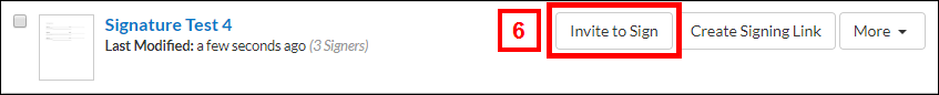Invite to Sign